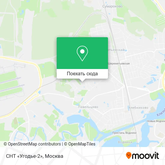 Карта СНТ «Угодье-2»