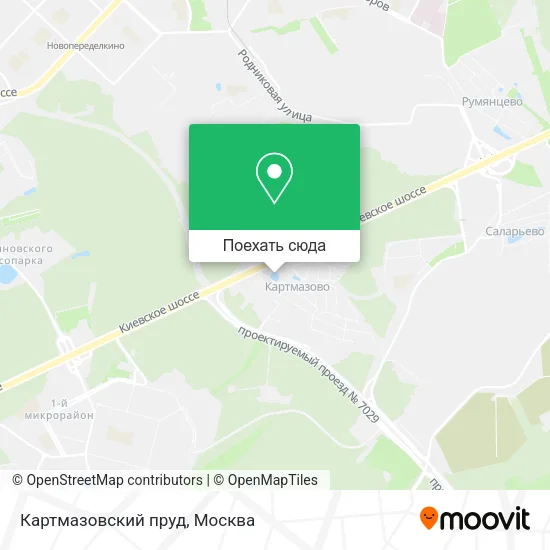 Карта Картмазовский пруд