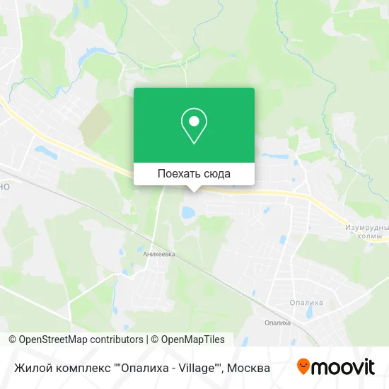 Карта Жилой комплекс ""Опалиха - Village""