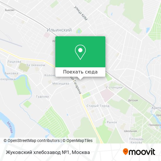 Карта Жуковский хлебозавод №1