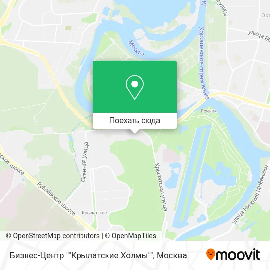 Карта Бизнес-Центр ""Крылатские Холмы""