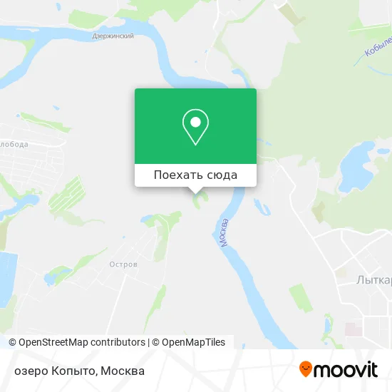 Карта озеро Копыто