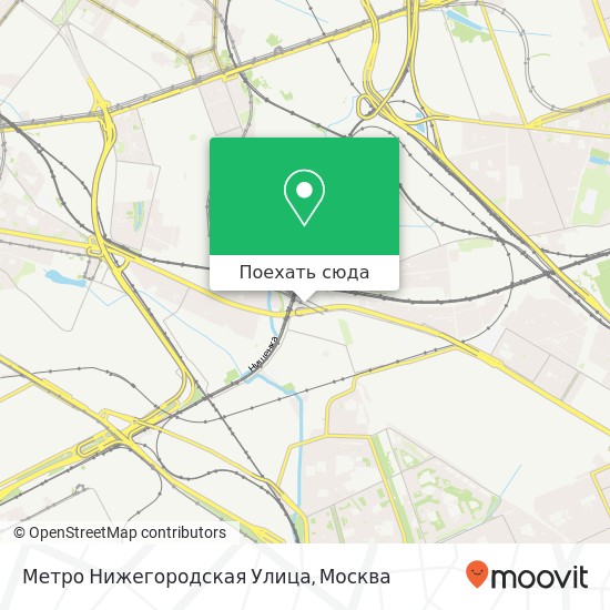 Карта Метро Нижегородская Улица