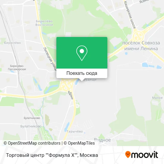 Карта Торговый центр ""Формула X""