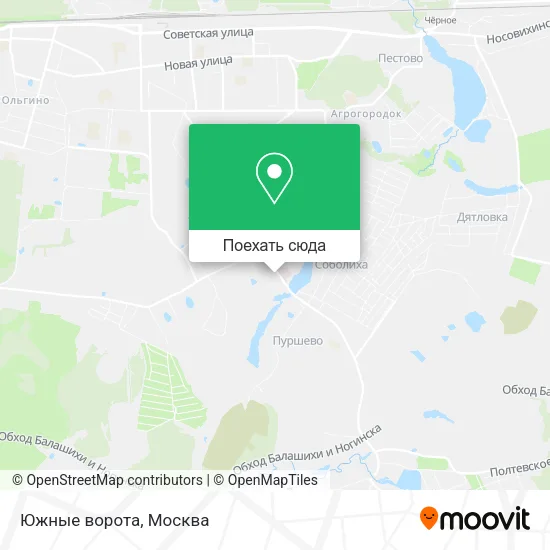 Карта Южные ворота