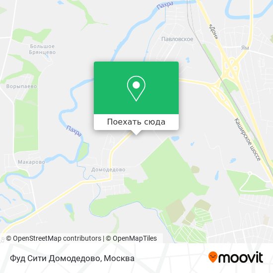 Карта Фуд Сити Домодедово