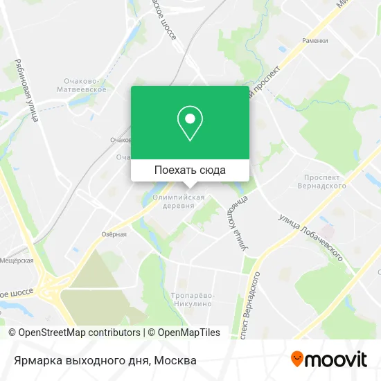Карта Ярмарка выходного дня