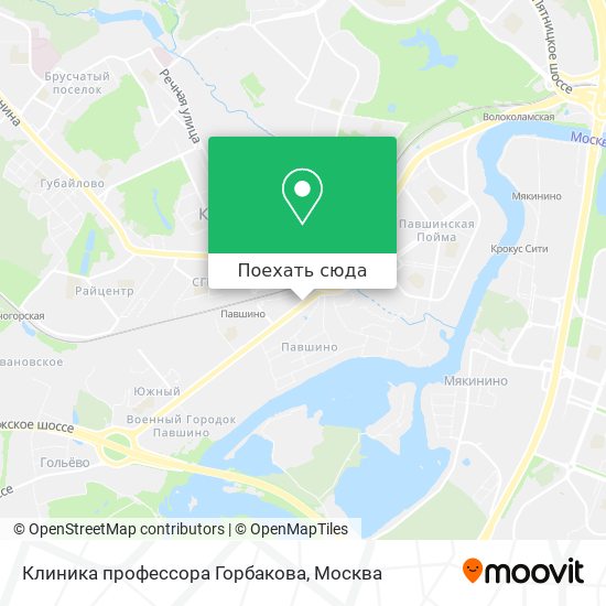 Карта Клиника профессора Горбакова