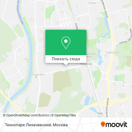 Карта Технопарк Лихачевский