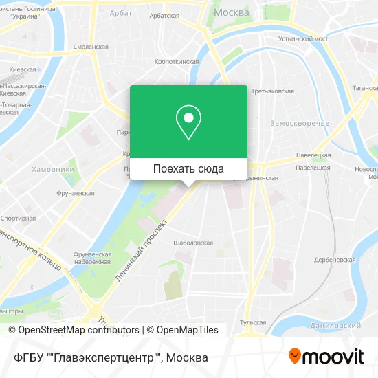 Карта ФГБУ ""Главэкспертцентр""