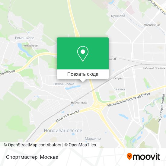 Карта Спортмастер