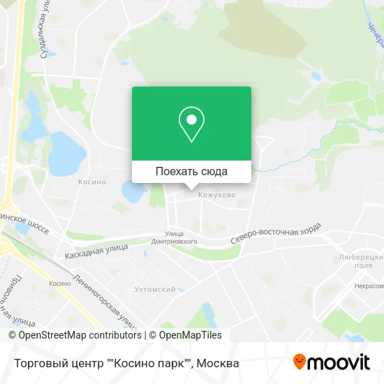 Карта Торговый центр ""Косино парк""