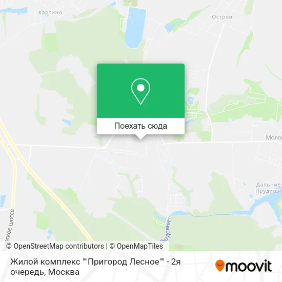 Карта Жилой комплекс ""Пригород Лесное"" - 2я очередь