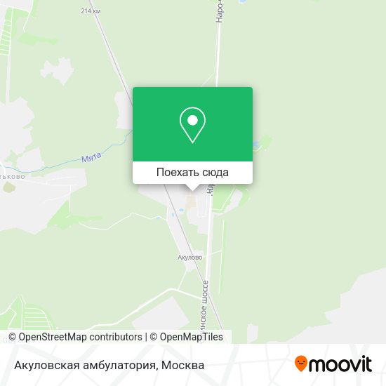 Карта Акуловская амбулатория