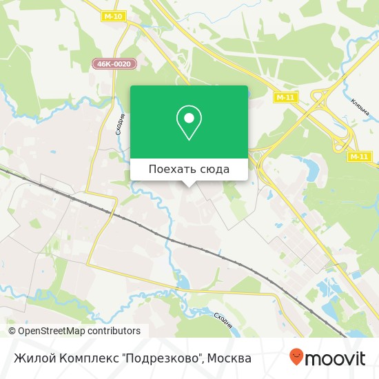 Карта Жилой Комплекс "Подрезково"