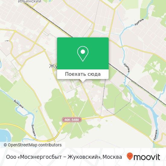 Карта Ооо «Мосэнергосбыт – Жуковский»
