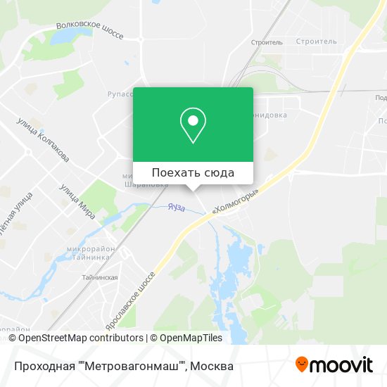 Карта Проходная ""Метровагонмаш""