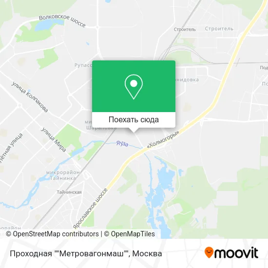 Карта Проходная ""Метровагонмаш""