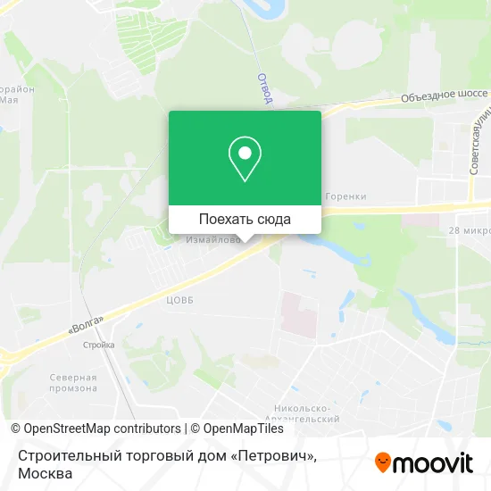 Карта Строительный торговый дом «Петрович»