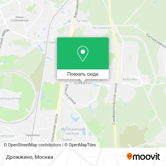 Карта Дрожжино