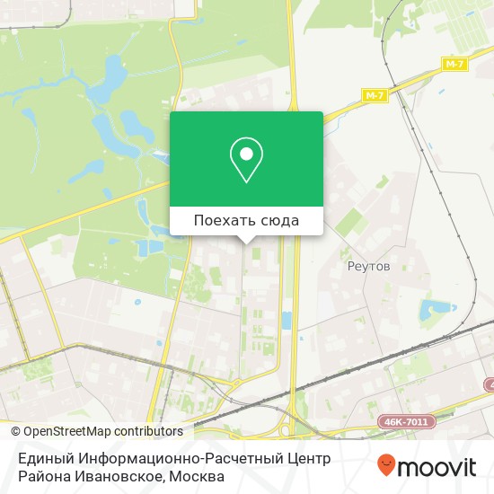 Карта Единый Информационно-Расчетный Центр Района Ивановское