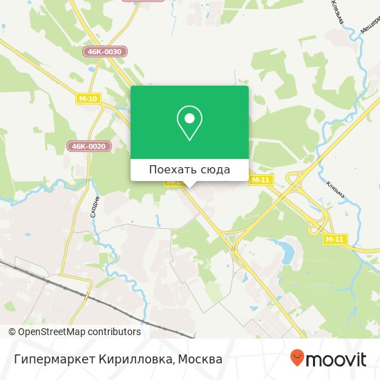 Карта Гипермаркет Кирилловка