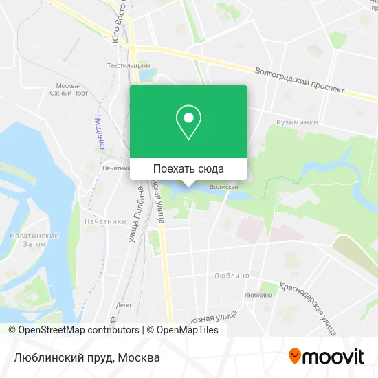 Карта Люблинский пруд