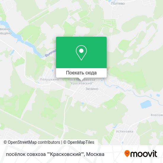 Карта посёлок совхоза ""Красковский""