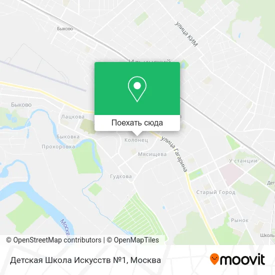 Карта Детская Школа Искусств №1