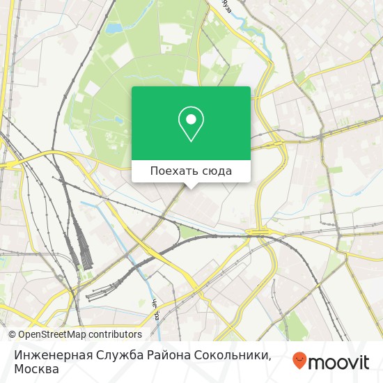 Карта Инженерная Служба Района Сокольники