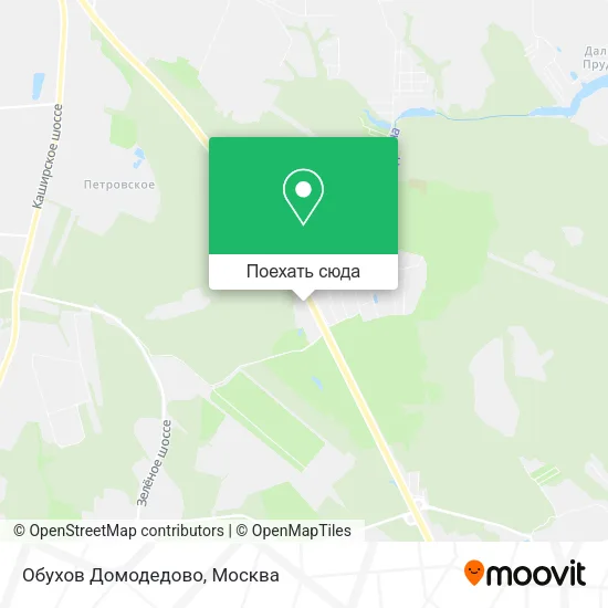 Карта Обухов Домодедово