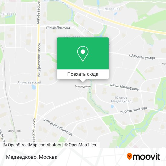 Карта Медведково