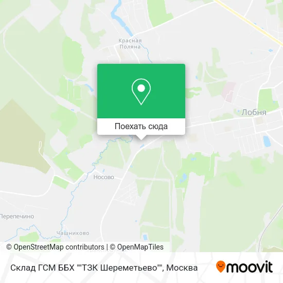 Карта Склад ГСМ ББХ ""ТЗК Шереметьево""