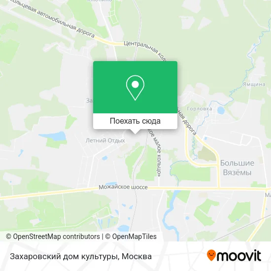 Карта Захаровский дом культуры