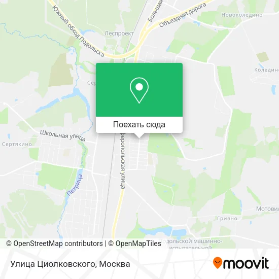 Карта Улица Циолковского