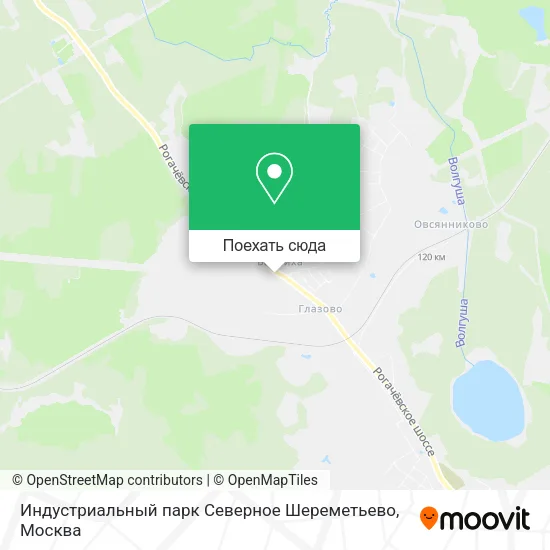 Карта Индустриальный парк Северное Шереметьево