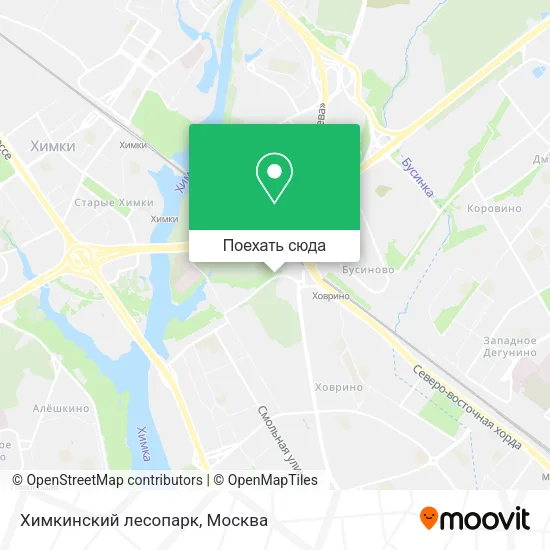 Карта Химкинский лесопарк