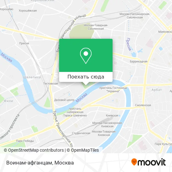 Карта Воинам-афганцам