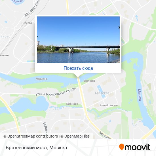Карта Братеевский мост