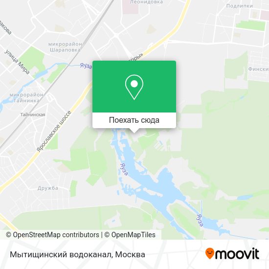 Карта Мытищинский водоканал