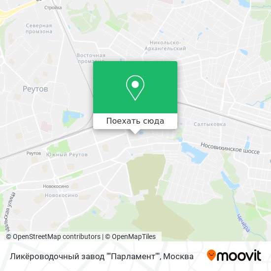 Карта Ликёроводочный завод ""Парламент""