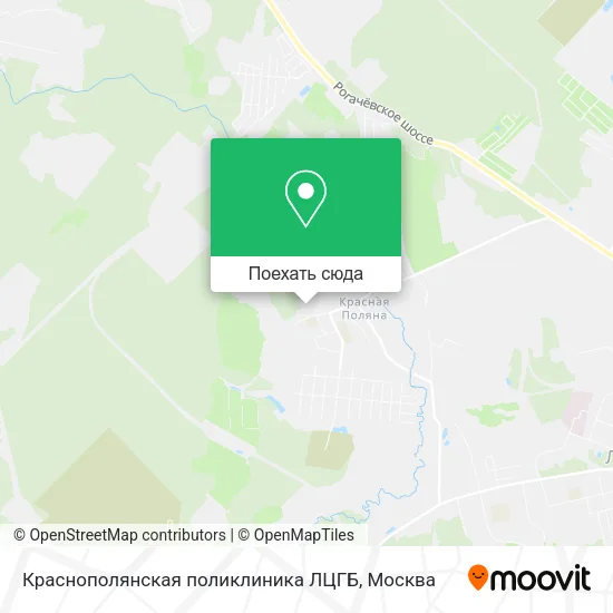 Карта Краснополянская поликлиника ЛЦГБ