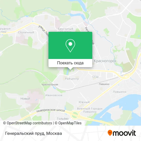 Карта Генеральский пруд