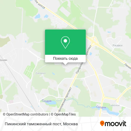 Карта Пикинский таможенный пост