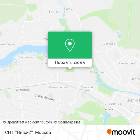 Карта СНТ ""Нива-2""