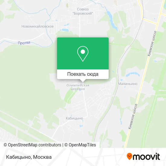 Карта Кабицыно