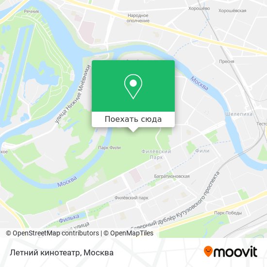 Карта Летний кинотеатр