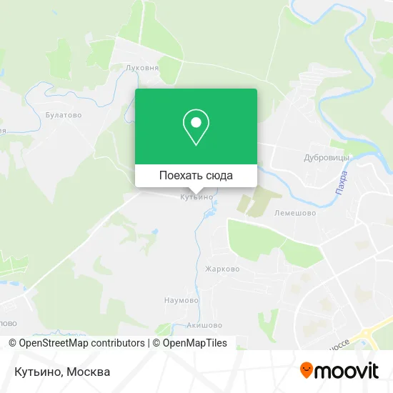 Карта Кутьино