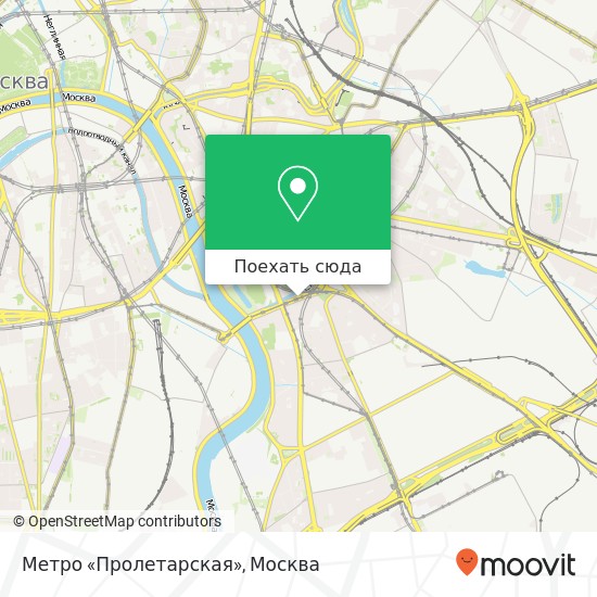 Карта Метро «Пролетарская»