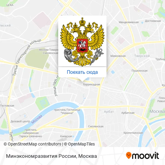 Карта Минэкономразвития России